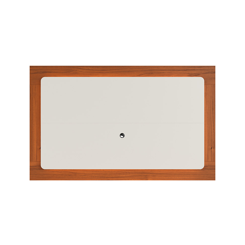 Painel para TV até 75 Polegadas Oslo Canela e Off White 182 cm