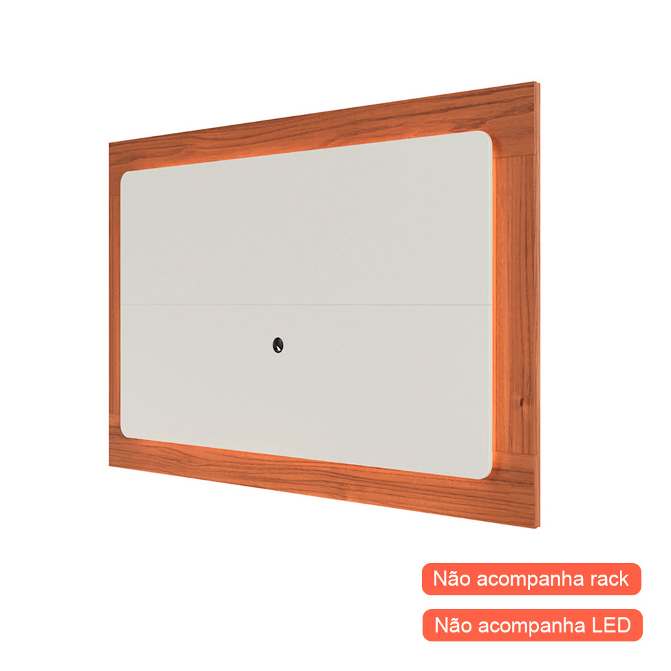 Painel para TV até 75 Polegadas Oslo Canela e Off White 217 cm