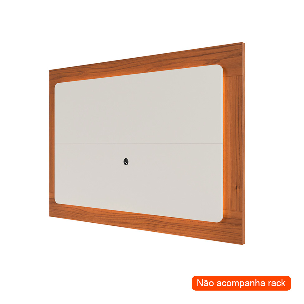 Painel para TV até 75 Polegadas Oslo Canela e Off White 217 cm