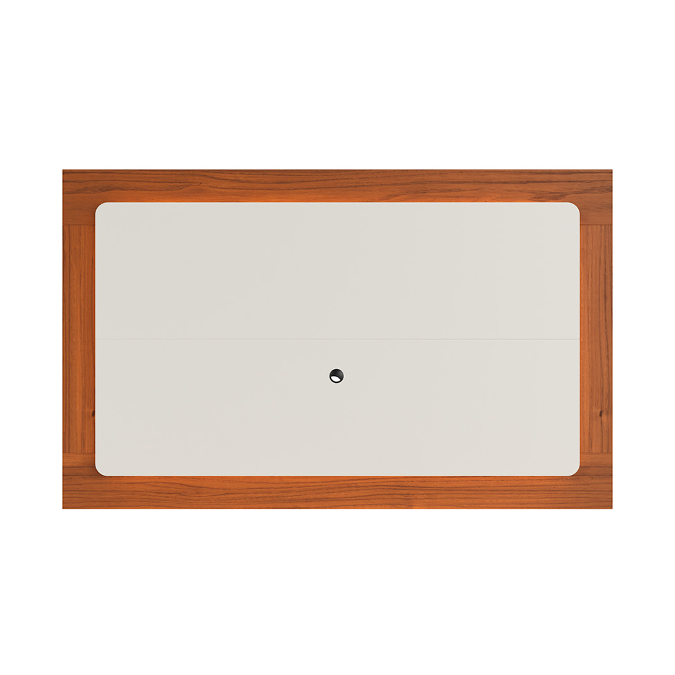 Painel para TV até 75 Polegadas Oslo Canela e Off White 217 cm