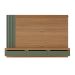 Painel para TV até 75 Polegadas Presence Carvalho e Verde Menta