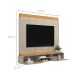 Painel para TV até 75 Polegadas Zurique 2 PT Tauari e Off White
