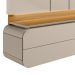 Painel para TV até 75 Polegadas Zurique 2 PT Tauari e Off White