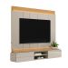 Painel para TV até 75 Polegadas Zurique 2 PT Tauari e Off White