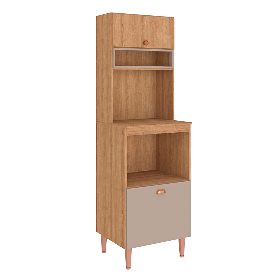 Panaleiro Duplo Marti 2 Portas Mel e Fendi