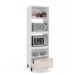 Paneleiro Amara 2 Portas 1 Gaveta Creme e Branco