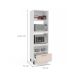Paneleiro Amara 2 Portas 1 Gaveta Creme e Branco