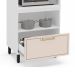 Paneleiro Amara 2 Portas 1 Gaveta Creme e Branco