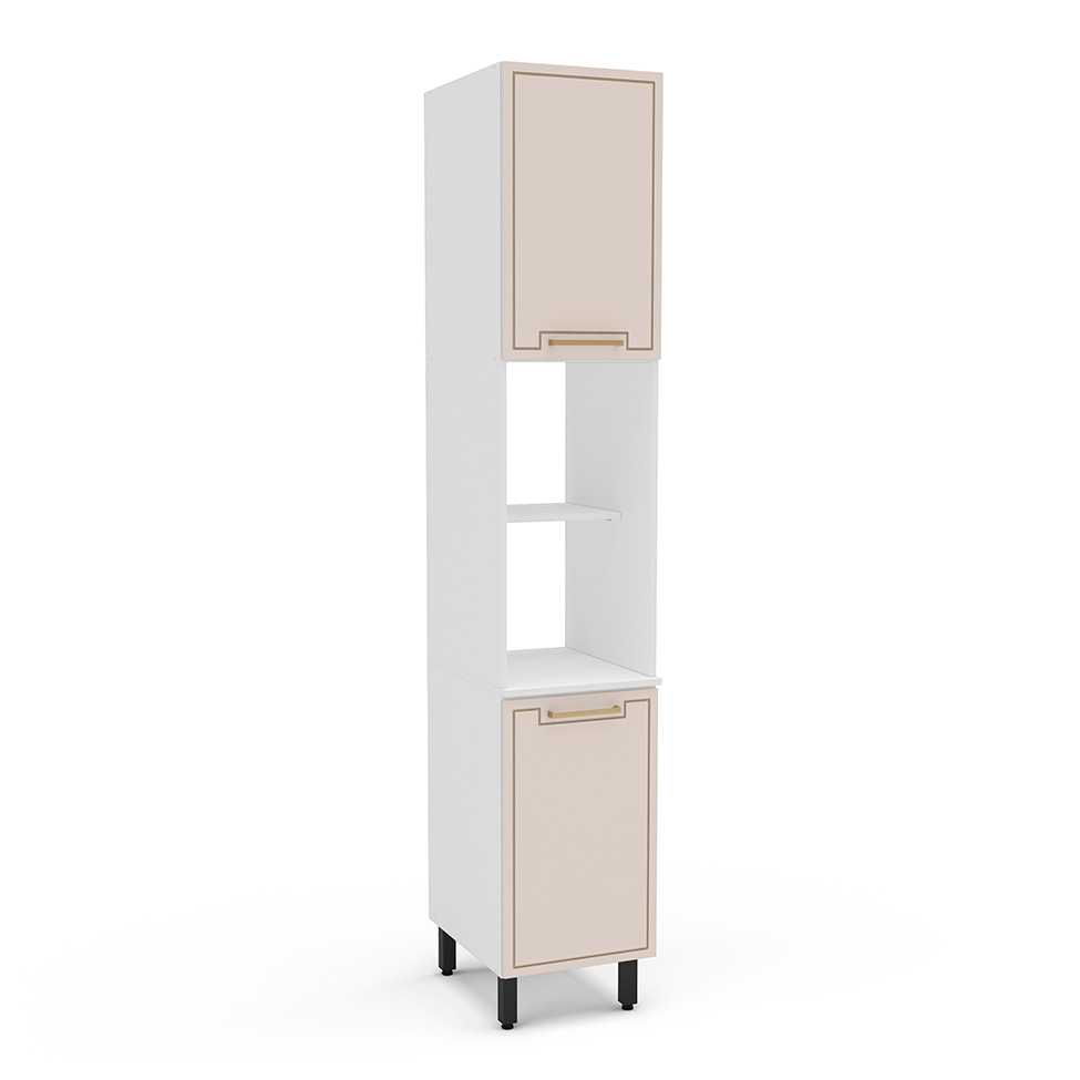 Paneleiro Amara 2 Portas Creme e Branco