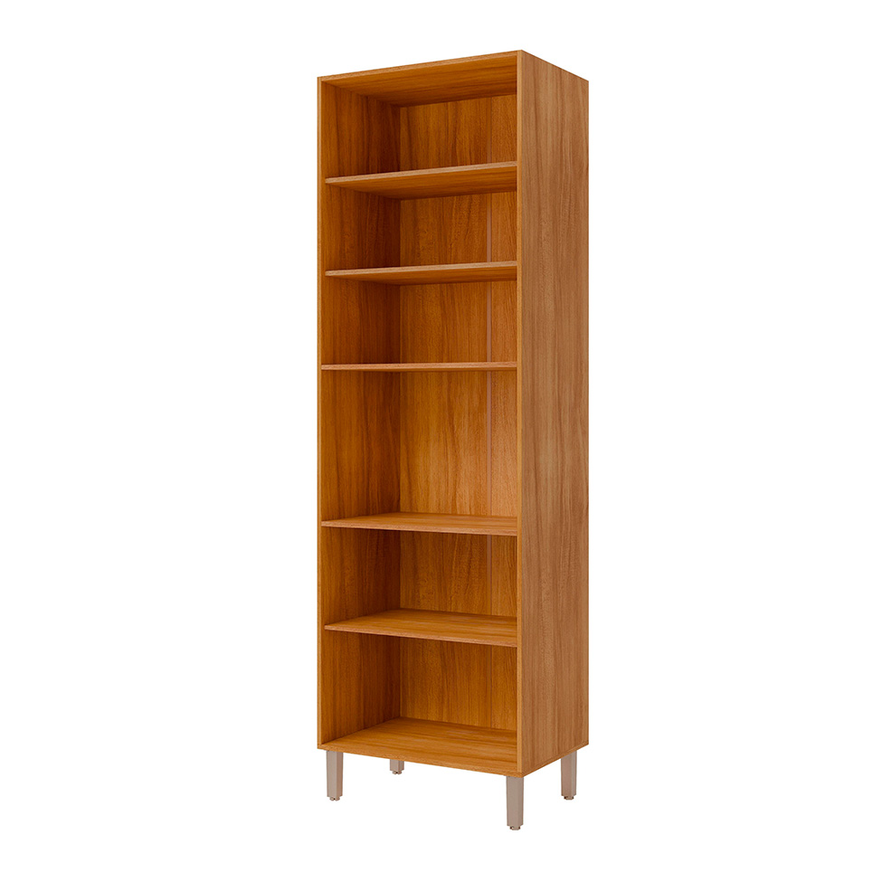 Paneleiro Domus 100% MDF 4 Portas Cinamomo e Titanium