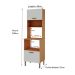 Paneleiro Essência 100% MDF 2 Portas Freijó e Off White