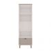 Paneleiro Iluminata com 2 Nichos 2 Portas 1 Gaveta Branco e Fendi