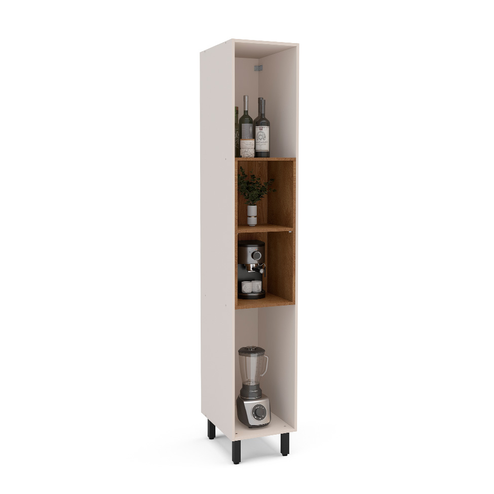 Paneleiro Koya com Nicho 2 Portas Creme