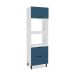 Paneleiro Meena 2 Portas 1 Gaveta Azul e Branco