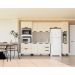 Paneleiro Meena 2 Portas 1 Gaveta Creme e Branco
