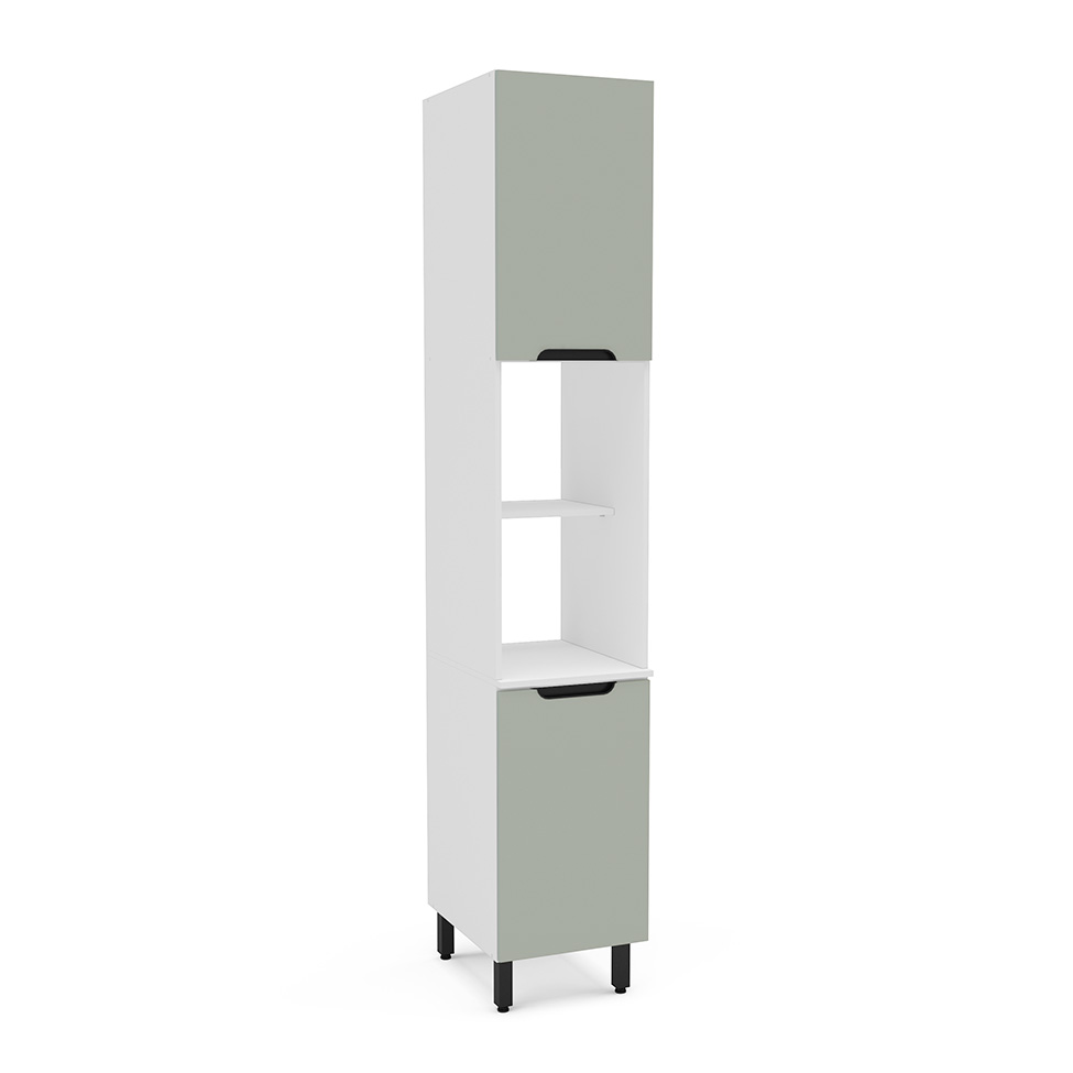 Paneleiro Meena 2 Portas Verde e Branco