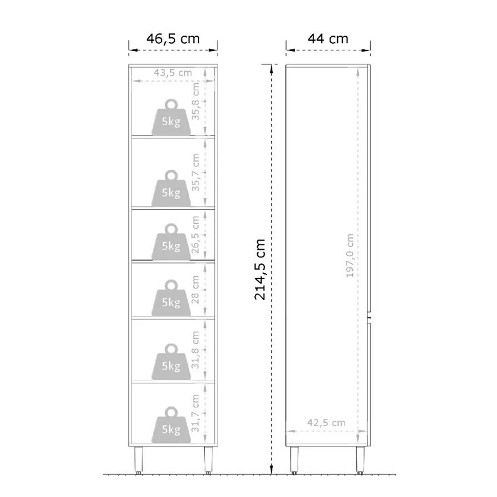 Paneleiro Top Class 2 Portas Branco