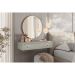 Penteadeira Suspensa Strass 1 Gaveta Off White 80 cm
