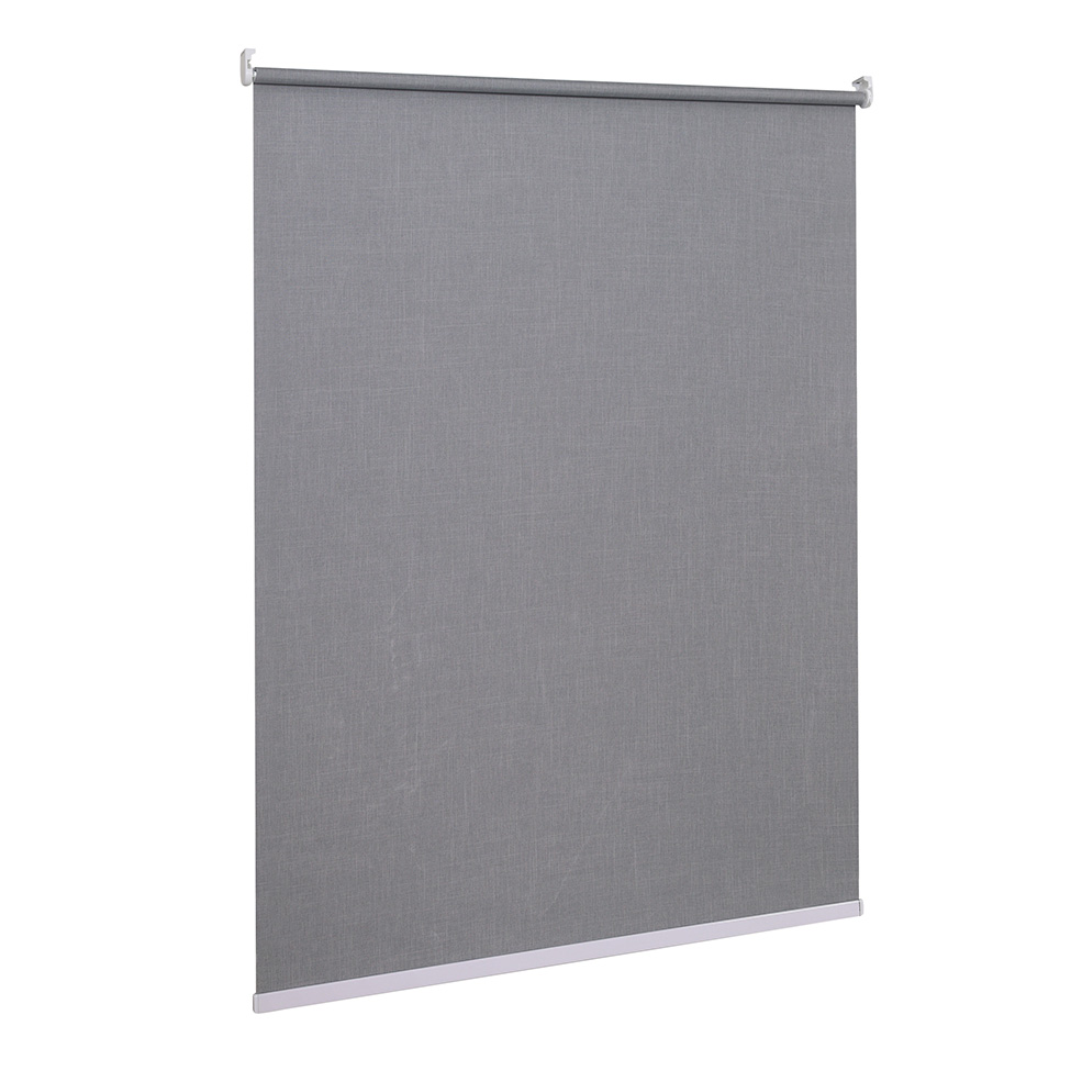 Persiana Blackout Bloom Dual Block Linho Cinza 140x160