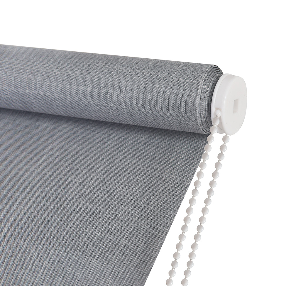 Persiana Blackout Bloom Dual Block Linho Cinza 160x160