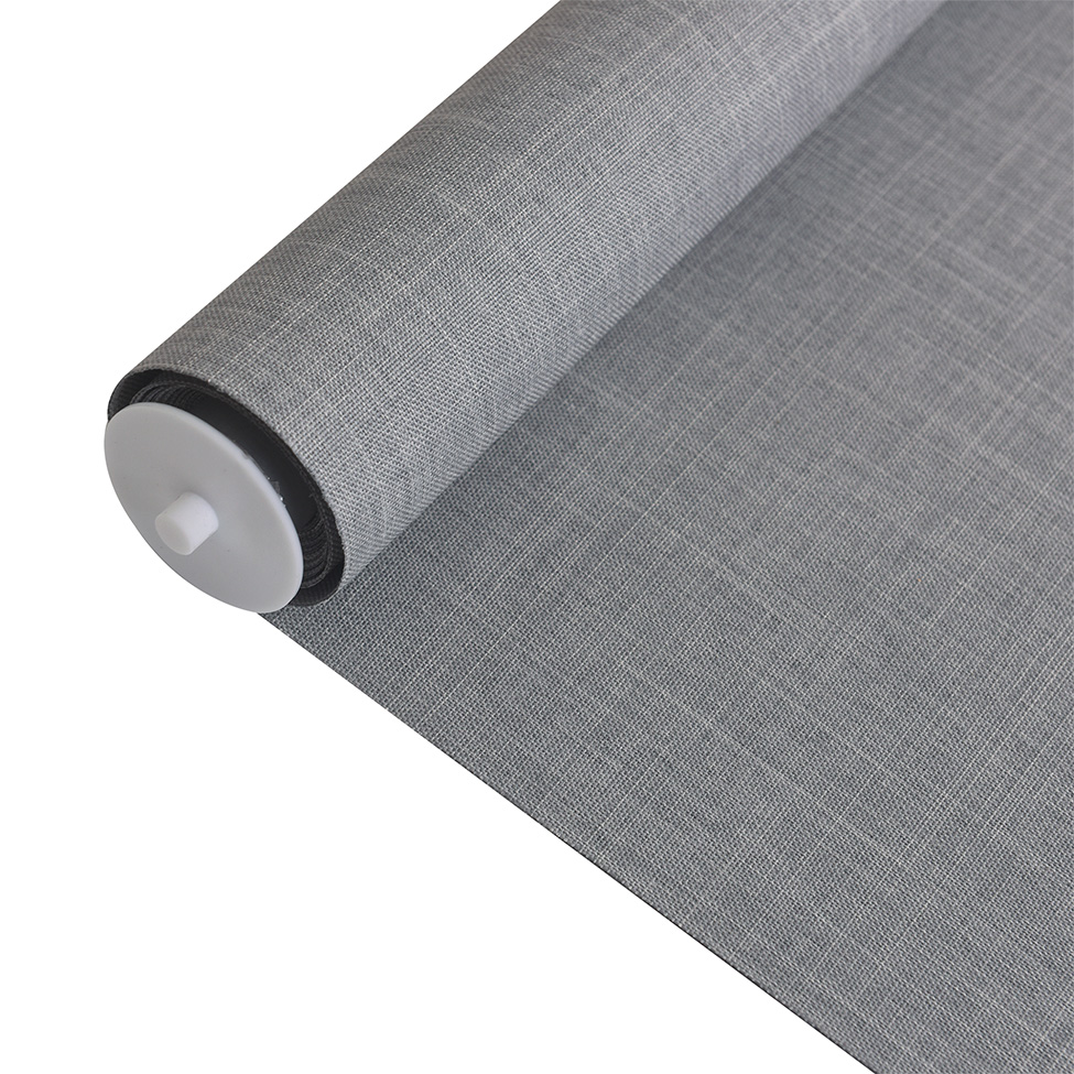 Persiana Blackout Bloom Dual Block Linho Cinza 160x160