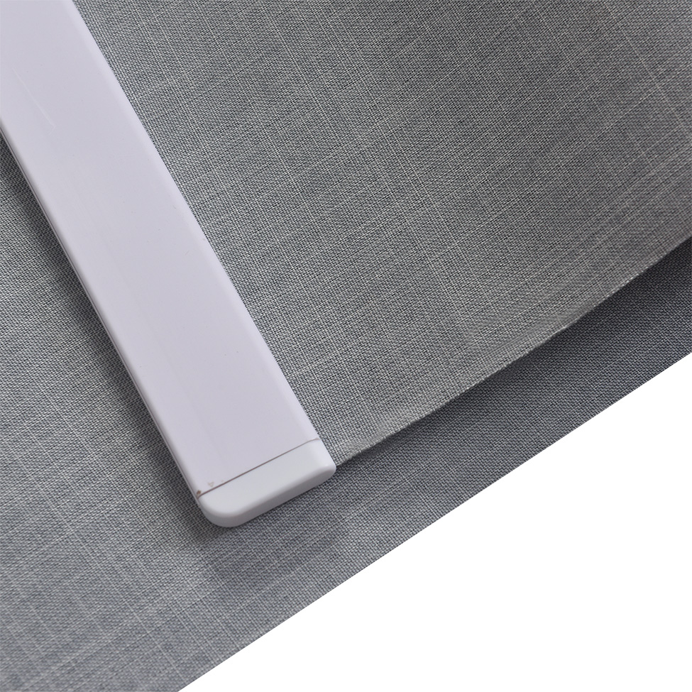 Persiana Blackout Bloom Dual Block Linho Cinza 160x160