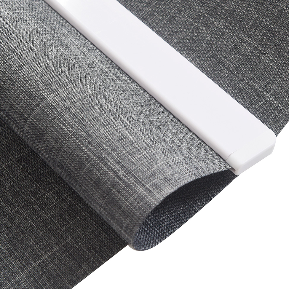 Persiana Blackout Bloom Dual Block Linho Cinza Escuro 140x160