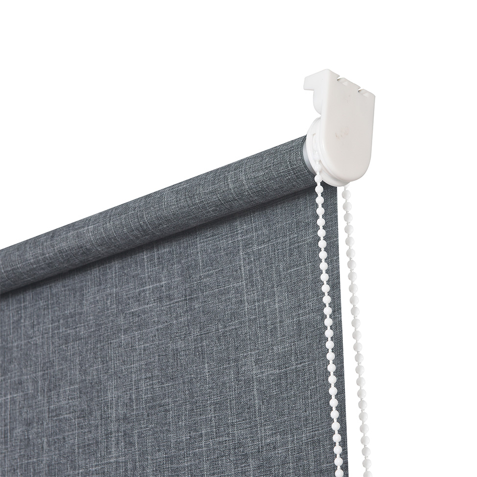 Persiana Blackout Bloom Dual Block Linho Cinza Escuro 160x160