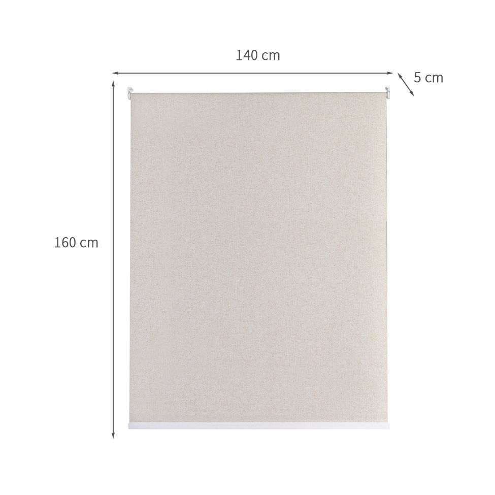 Persiana Blackout Bloom Linho Bege 140x160