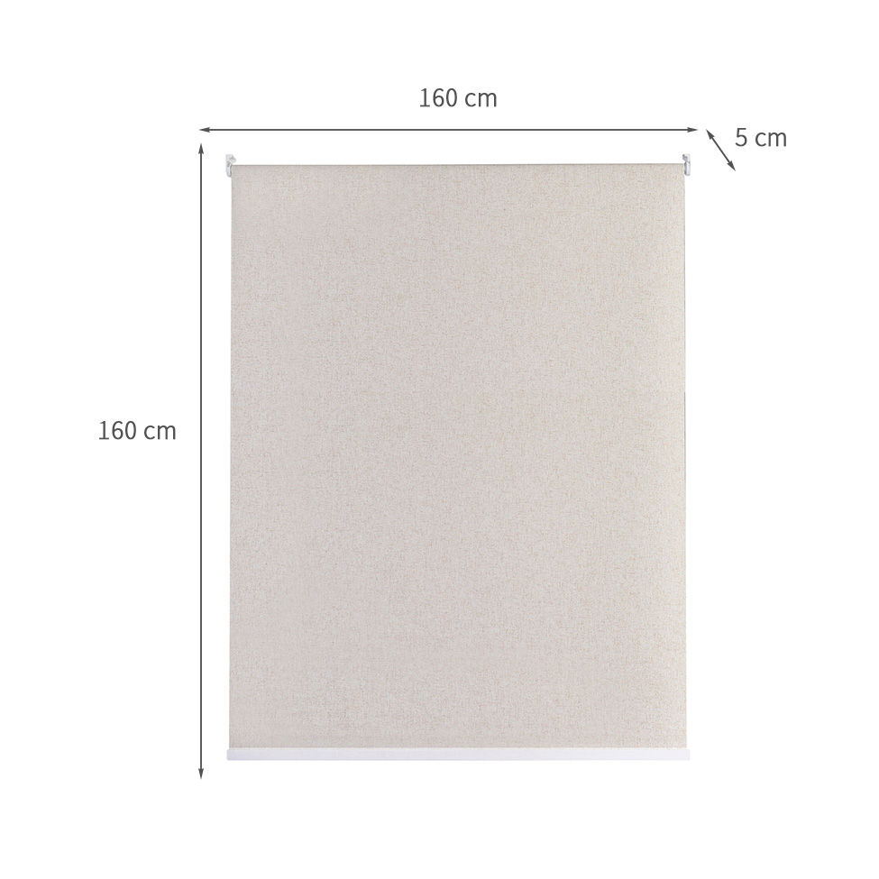 Persiana Blackout Bloom Linho Bege 160x160