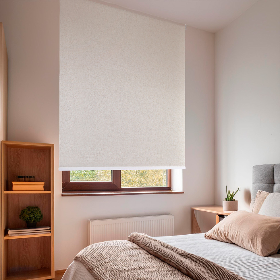 Persiana Blackout Bloom Linho Bege 160x160