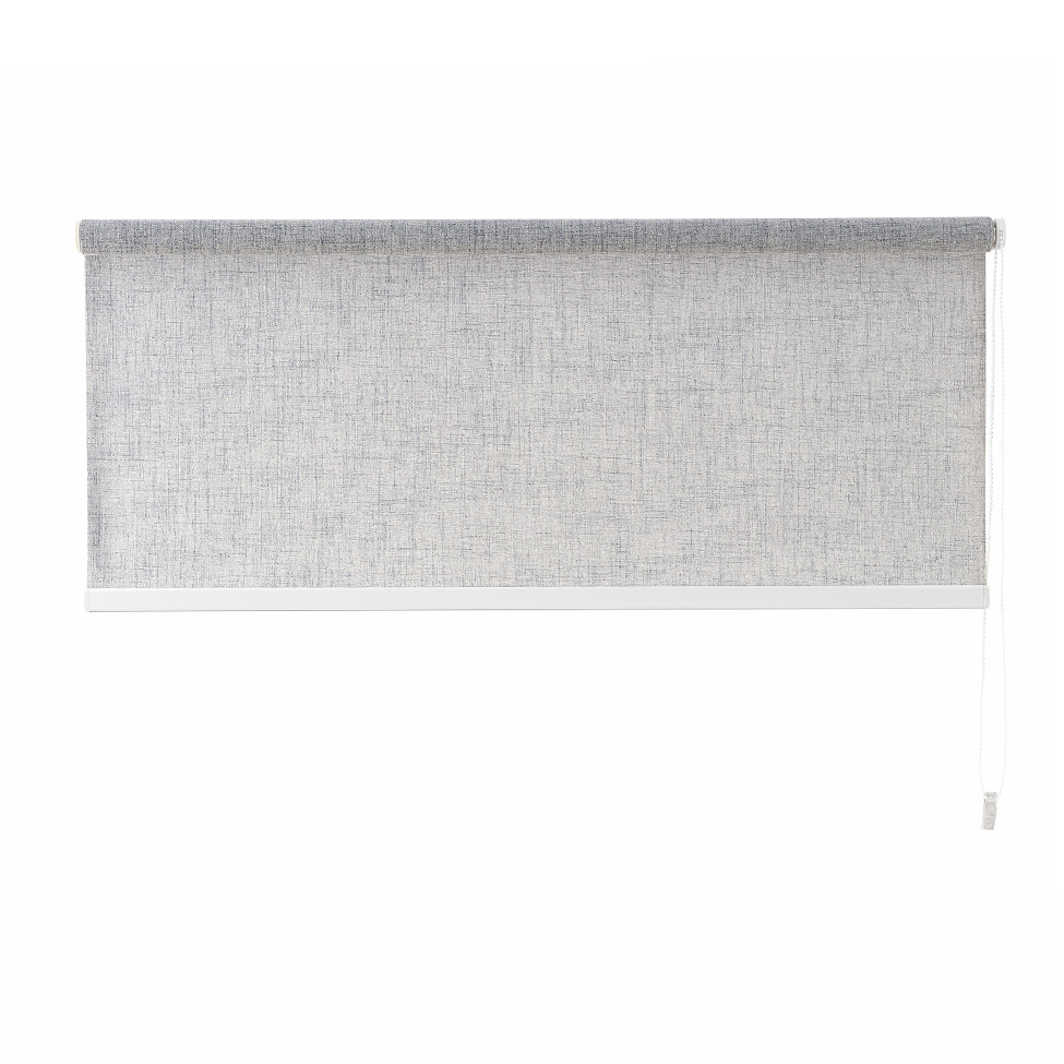 Persiana Corta Luz Bloom Linho Cinza 140x160