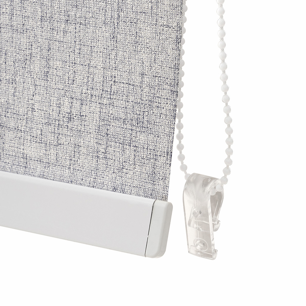 Persiana Corta Luz Bloom Linho Cinza 140x160