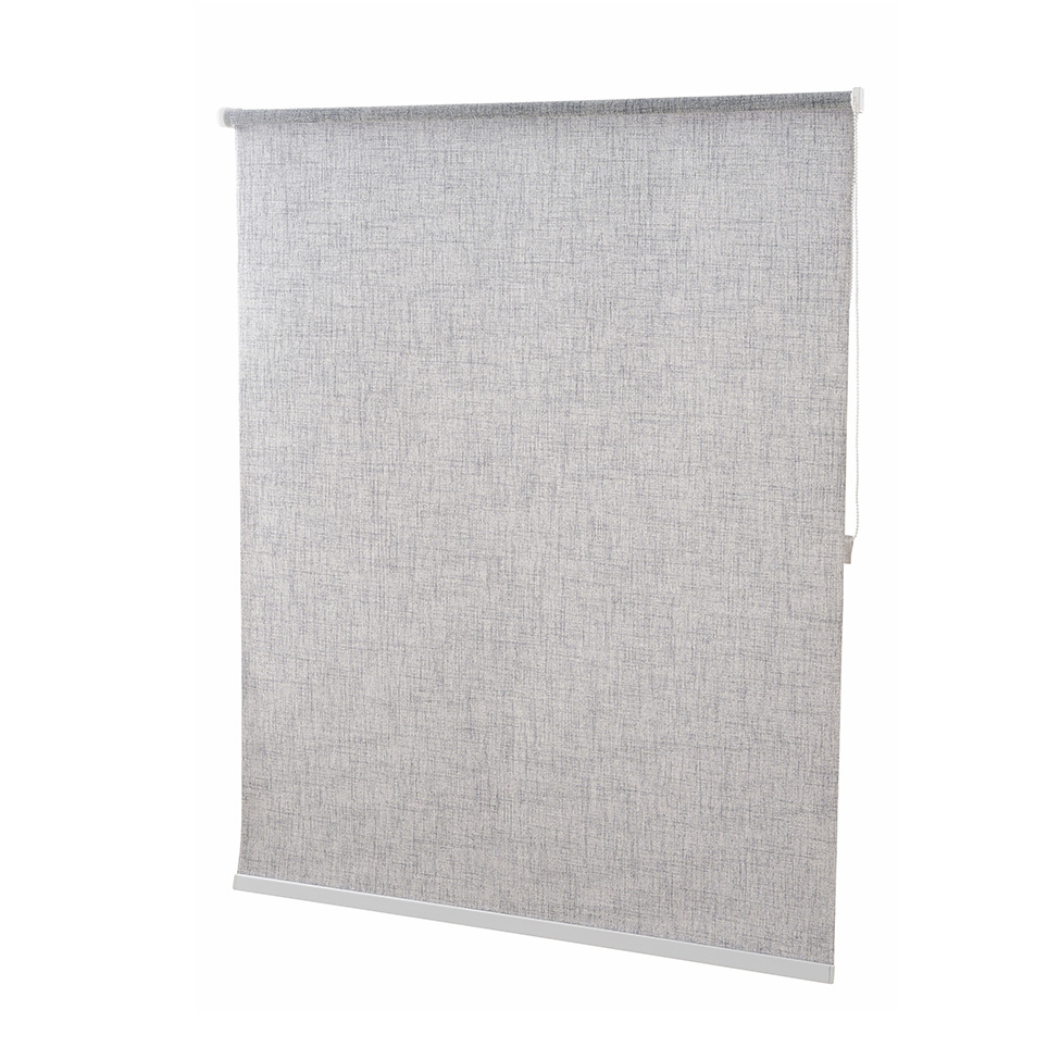 Persiana Corta Luz Bloom Linho Cinza 160x160