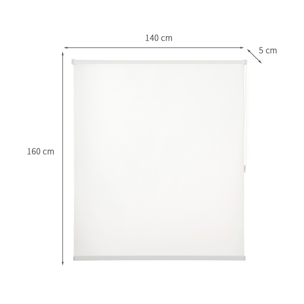 Persiana Corta Luz Bloom Linho Off White 140x160