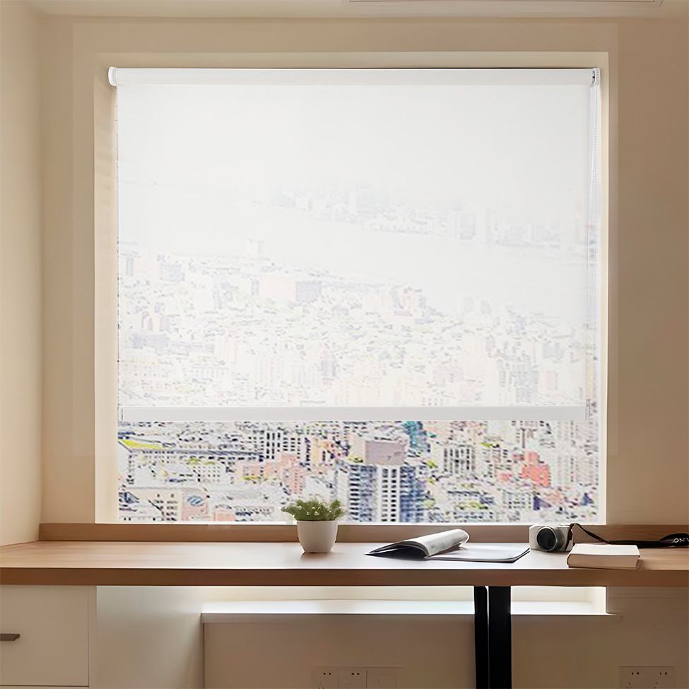 Persiana Corta Luz Bloom Linho Off White 160x160