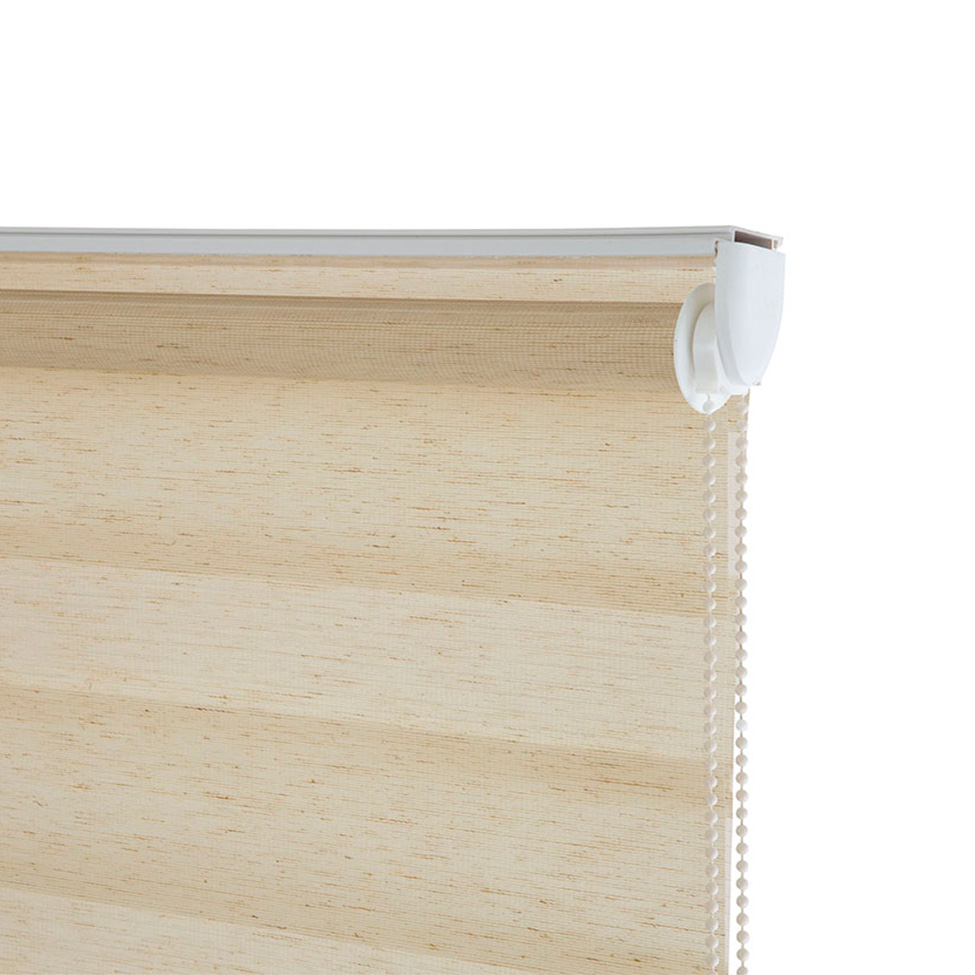 Persiana Rolo Dupla Zebra Linho Bege 120x160