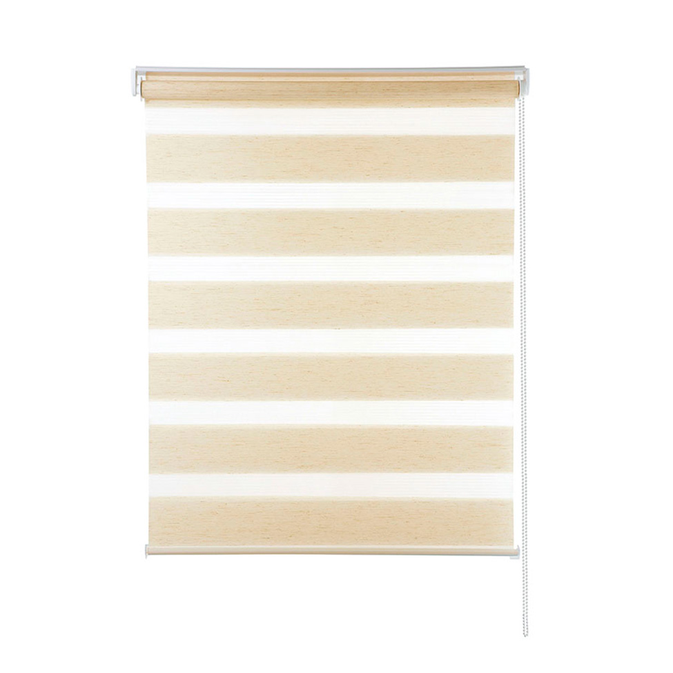 Persiana Rolo Dupla Zebra Linho Bege 140x160