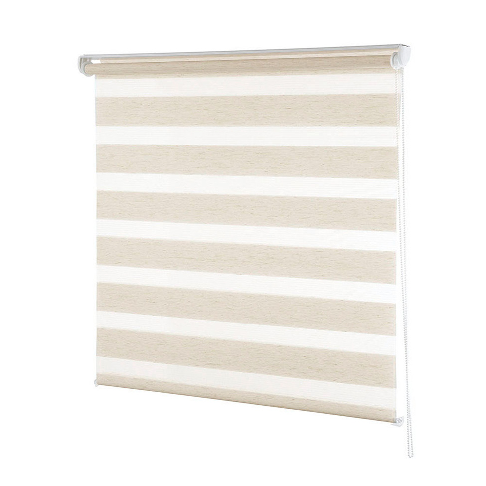 Persiana Rolo Dupla Zebra Linho Bege 160x160