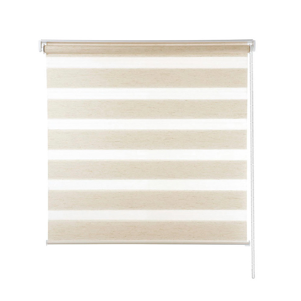 Persiana Rolo Dupla Zebra Linho Bege 160x160