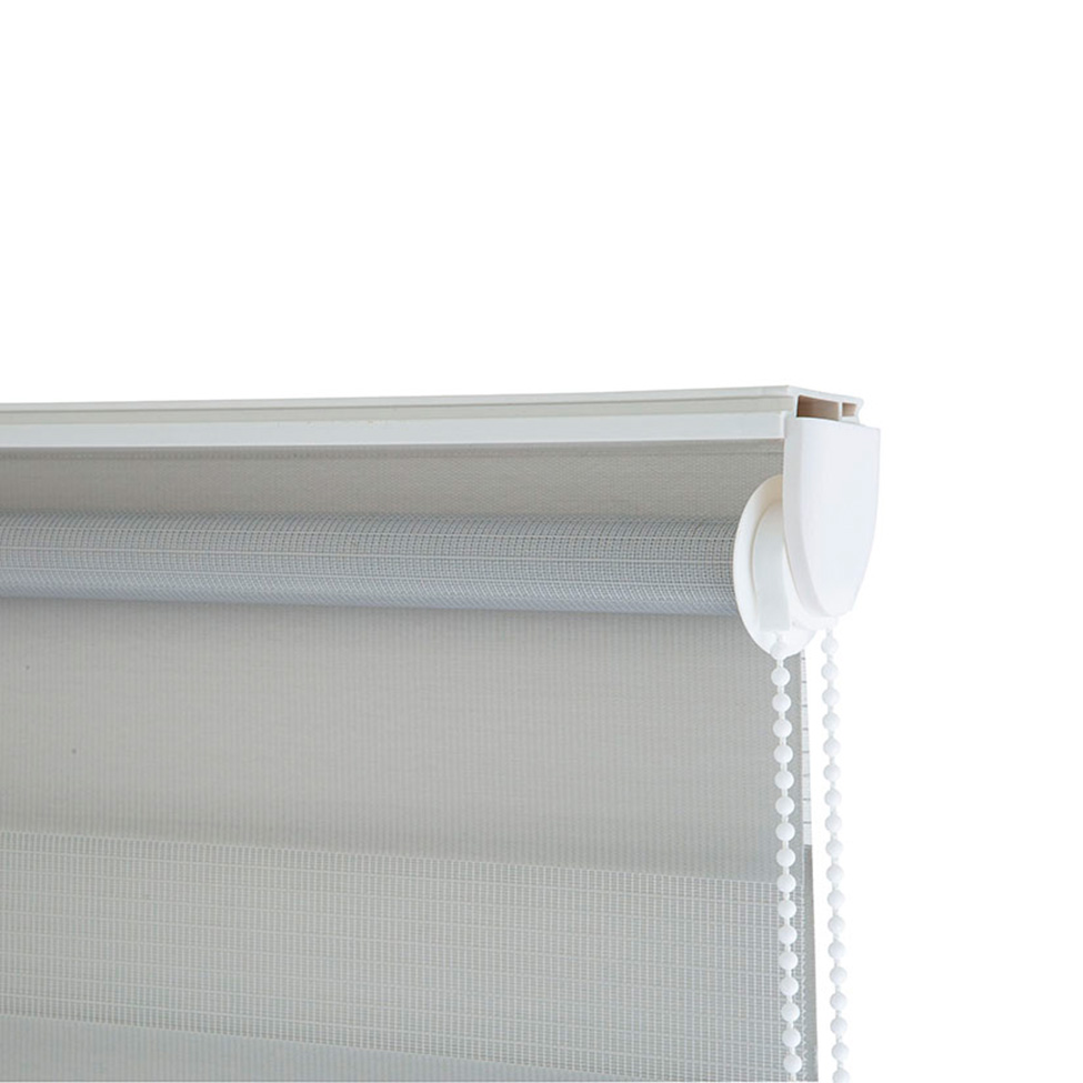 Persiana Rolo Dupla Zebra Linho Cinza 160x160