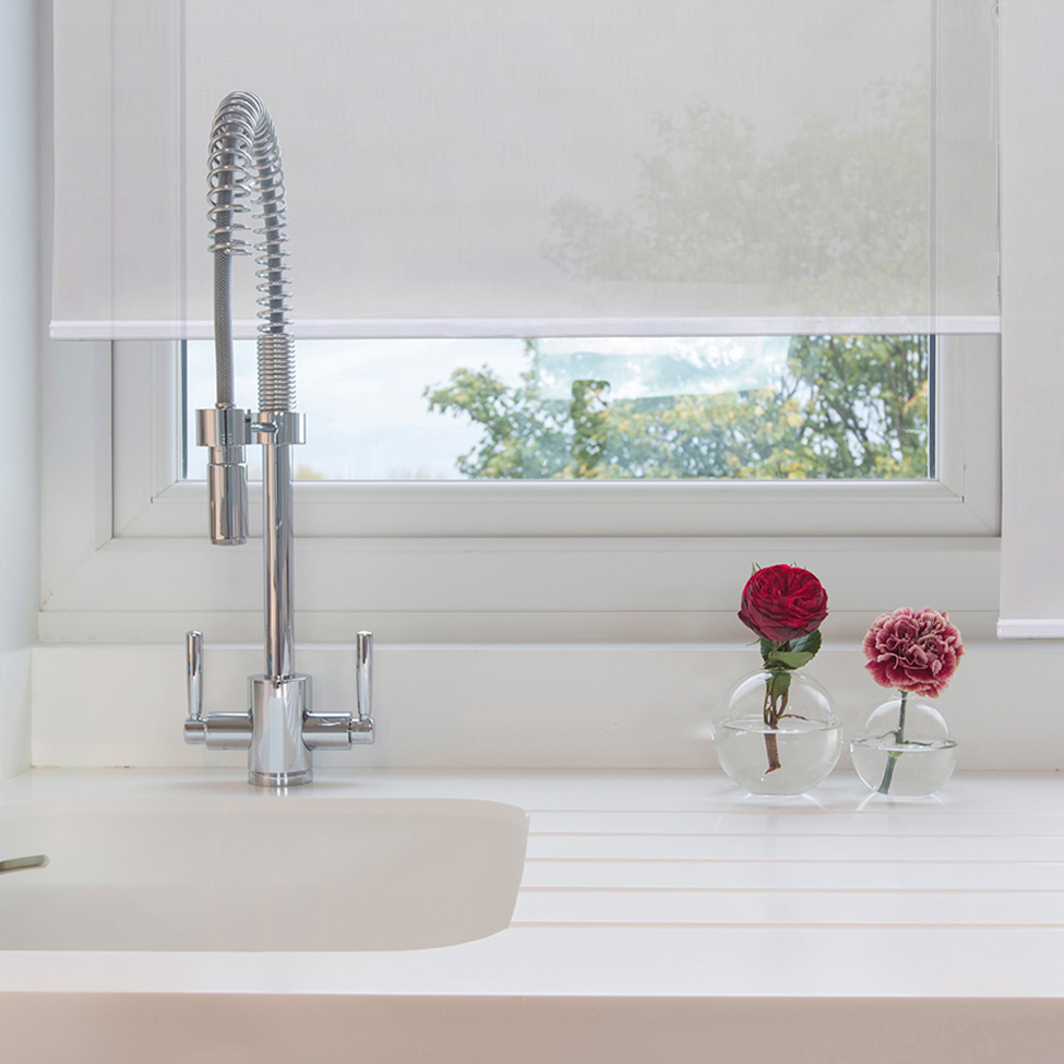 Persiana Rolo Solar Screen Branca 140x260