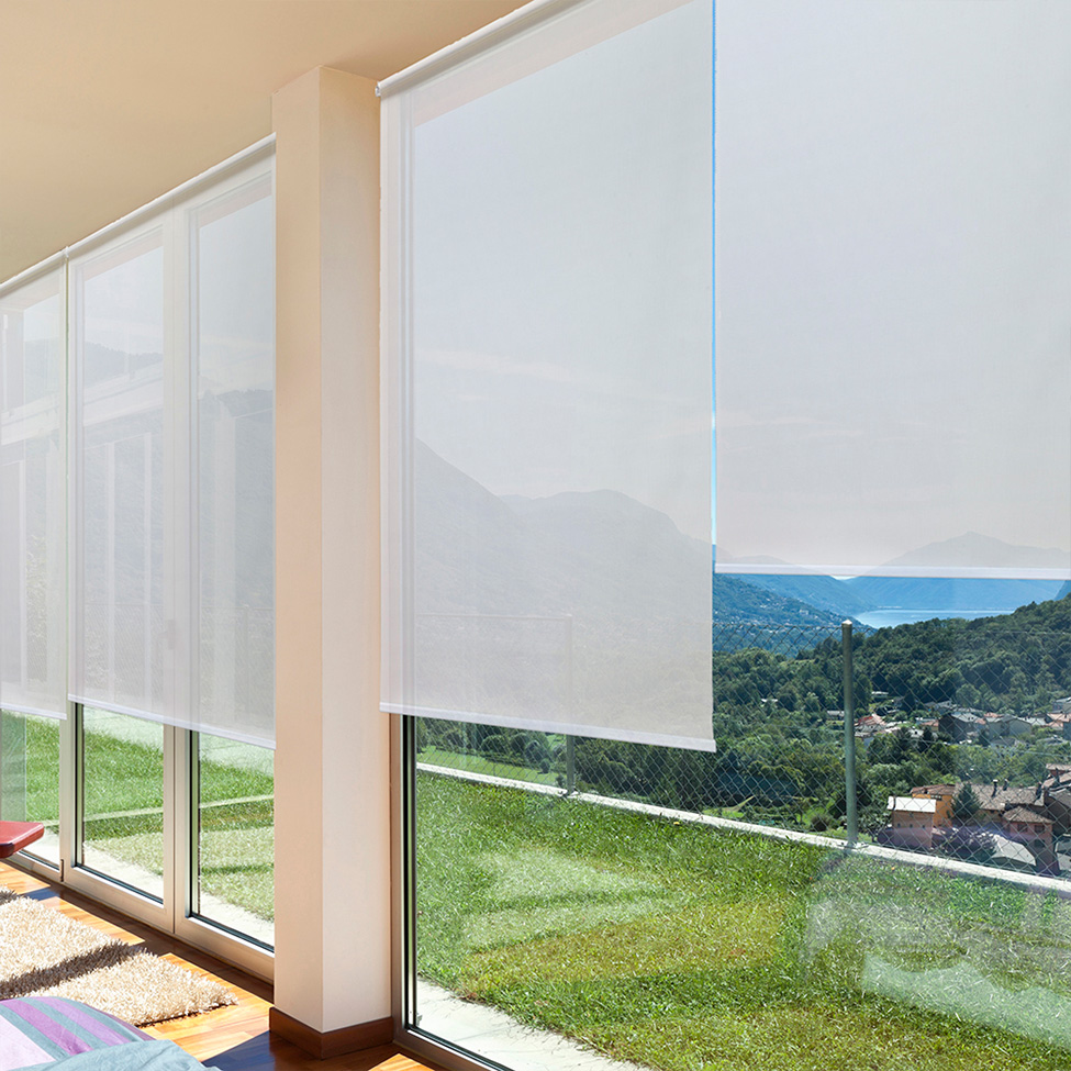 Persiana Rolo Solar Screen Branca 160x260