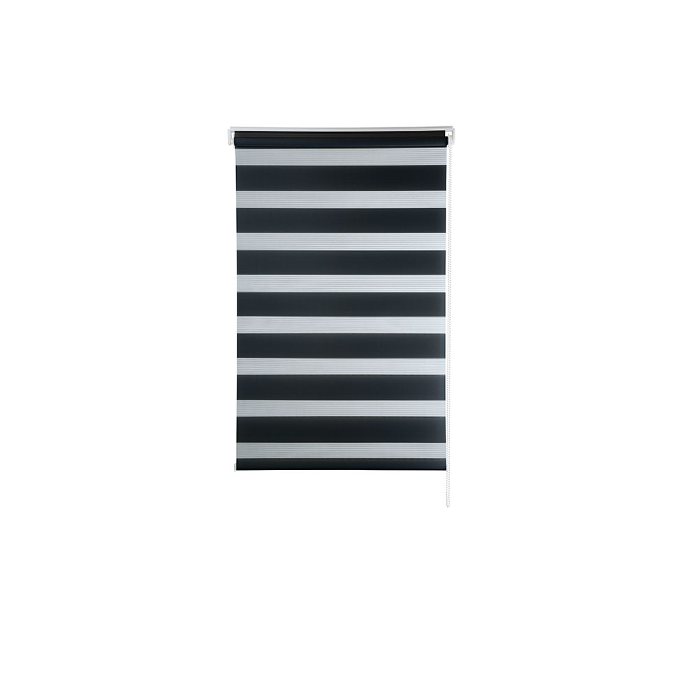 Persiana Zebra 140X160 Preta