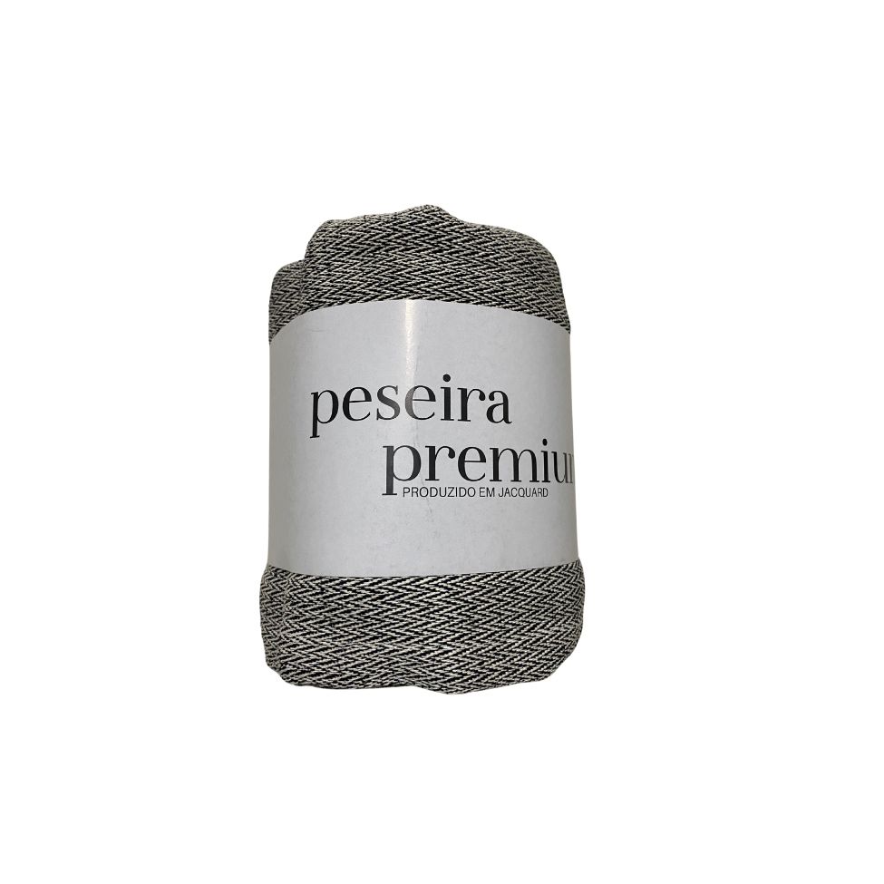 Peseira Toulon Preta e Cru 65x240 cm