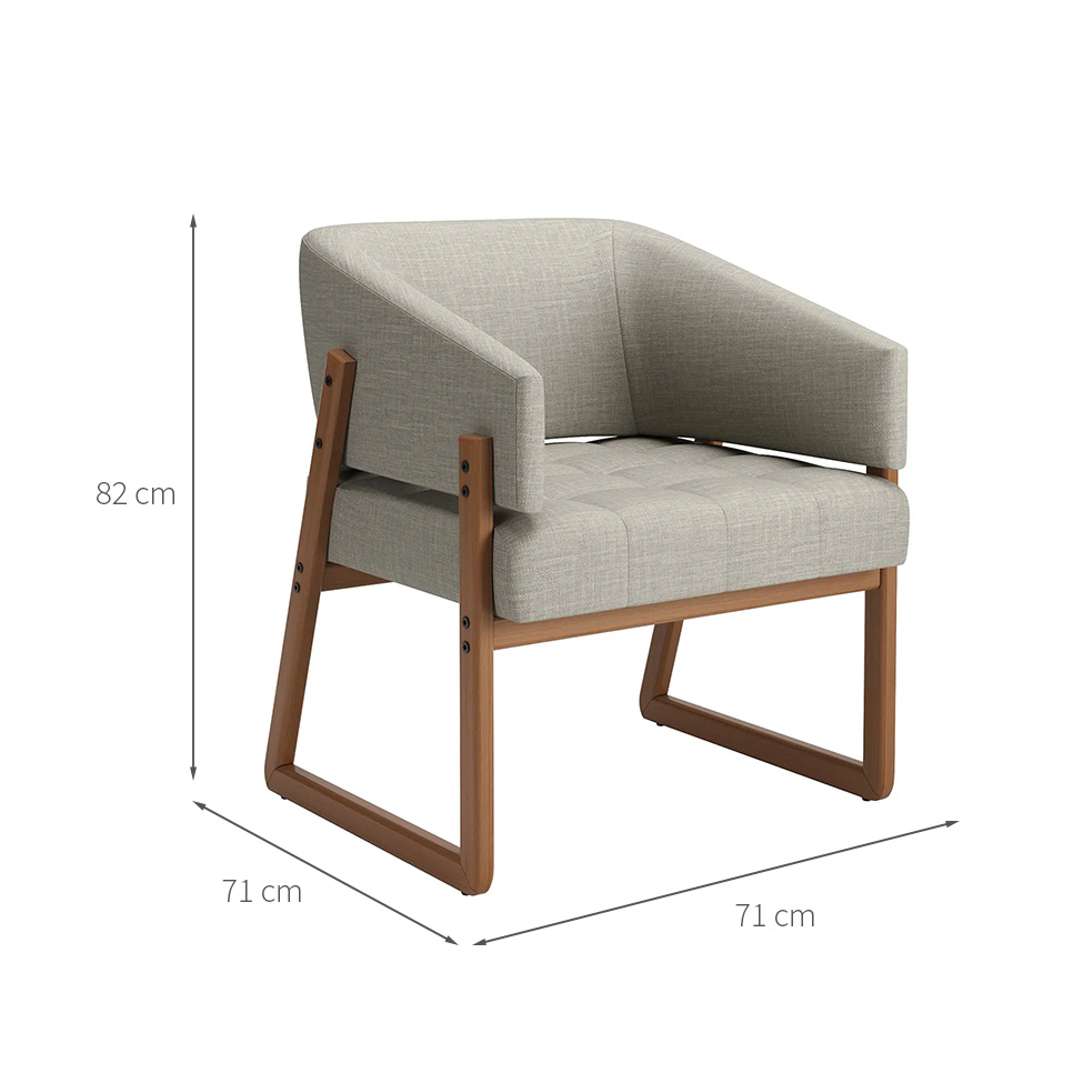 Poltrona Air Linho Cru