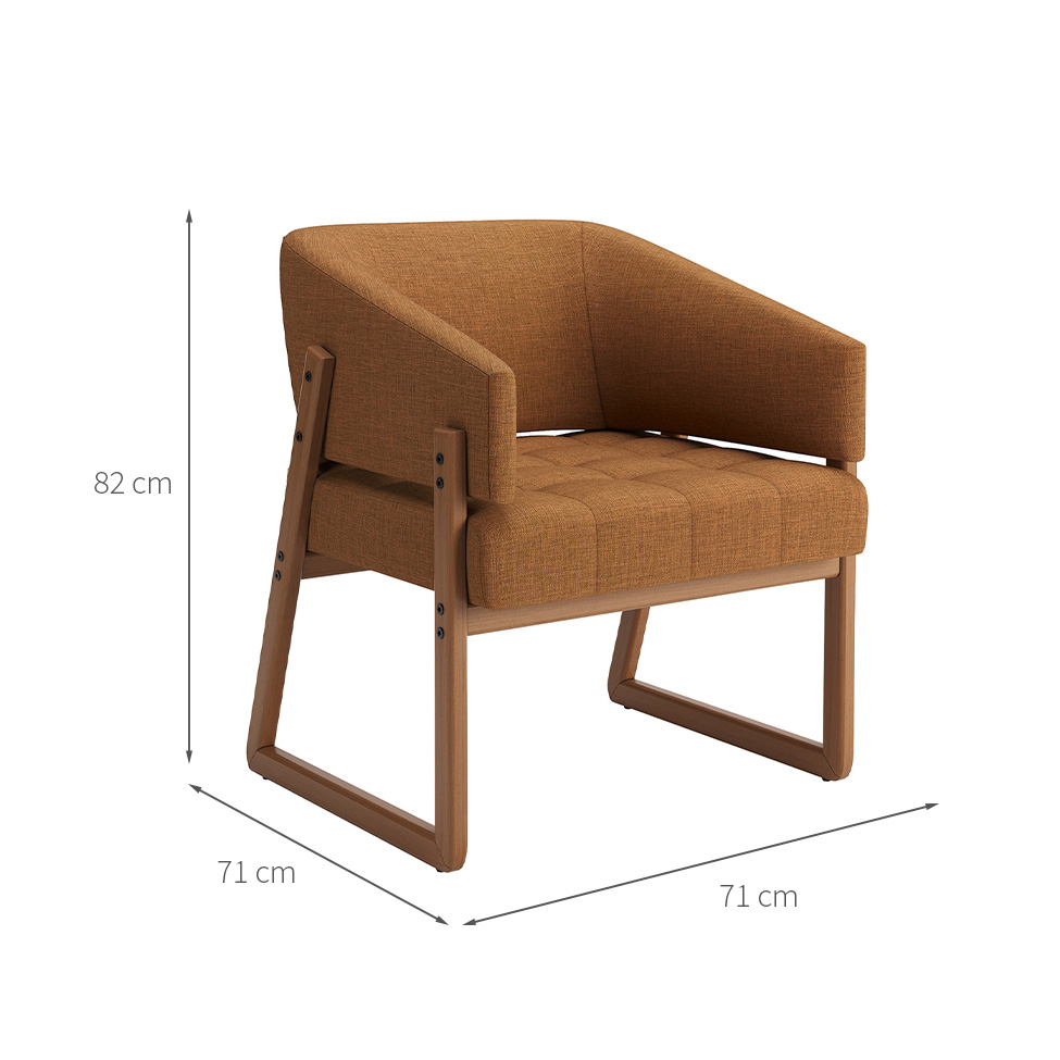 Poltrona Air Linho Terracota