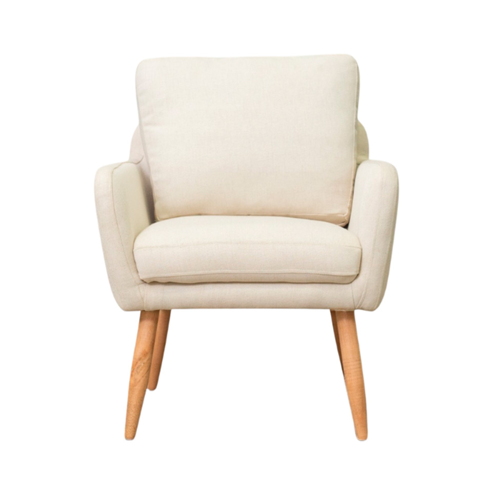 Poltrona Amsterdã Linho Bege