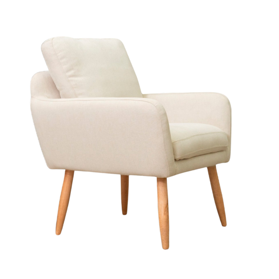 Poltrona Amsterdã Linho Bege