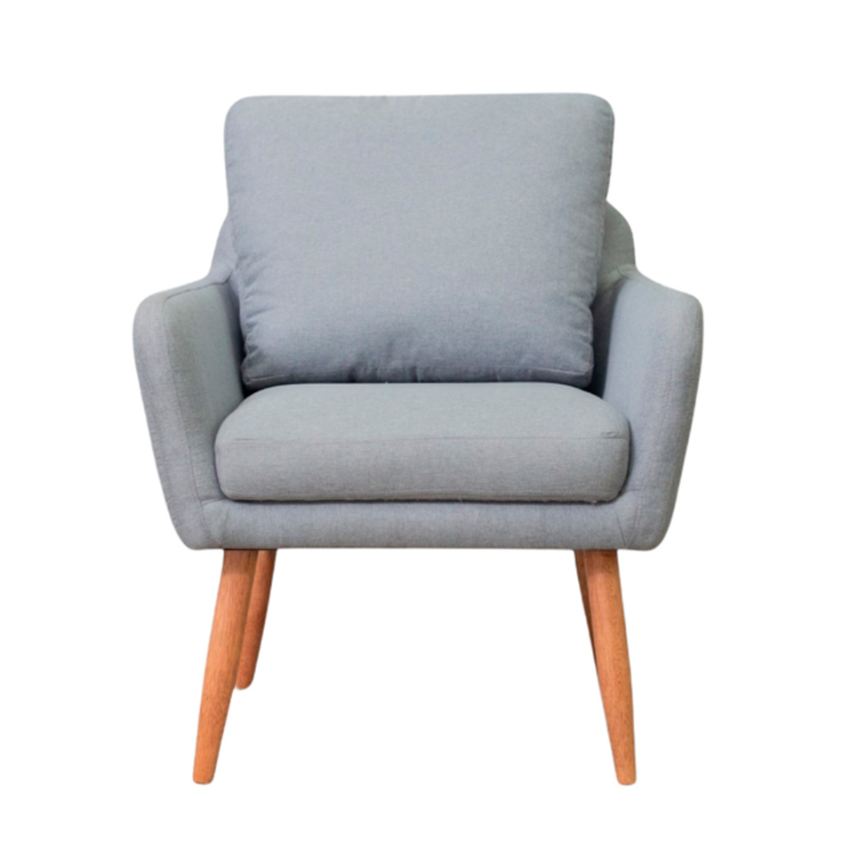 Poltrona Amsterdã Linho Prata